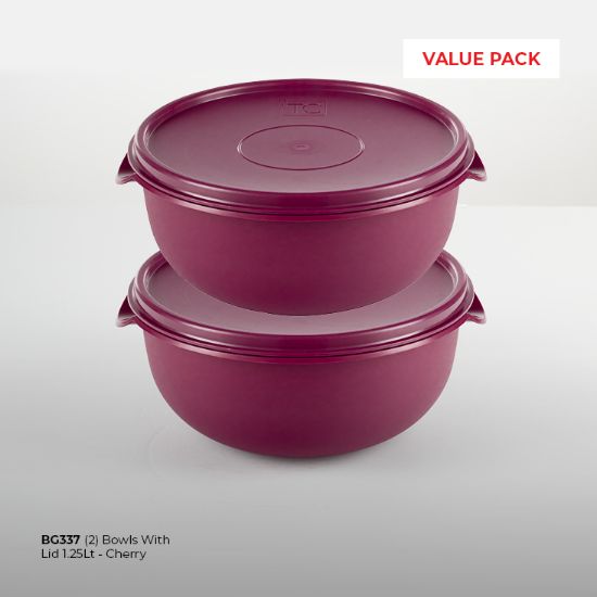 Picture of (2) Bowl With Lid 1.25Lt - Cherry