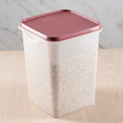 Picture of Easy Store Square With Lid 6Lt - Coral