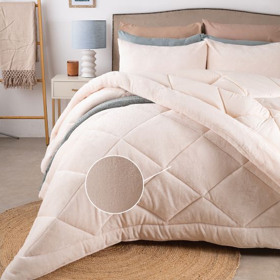 Picture of Sophia Comforter Set 3pc - Pearl  - King