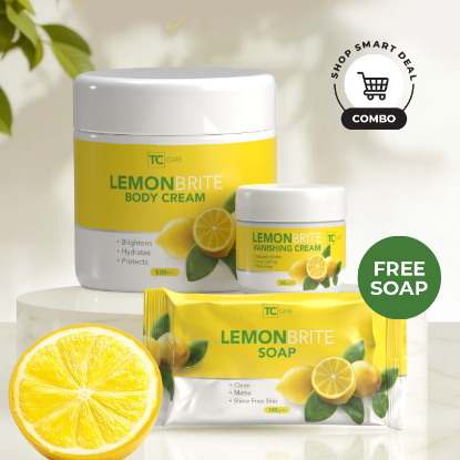 Lemon Brite Body Cream + Vanishing Cream + Soap