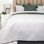 Picture of Concertina Quilt Bed Set 3pc - White/Beige - Queen
