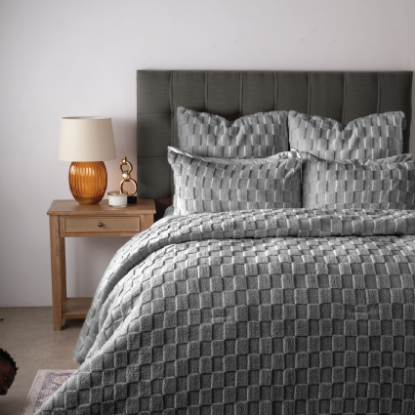 Picture of Mia Comforter Set 3pc - Grey - King
