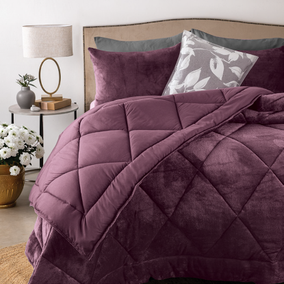 Picture of Sophia Comforter Set 3pc - Plum - King
